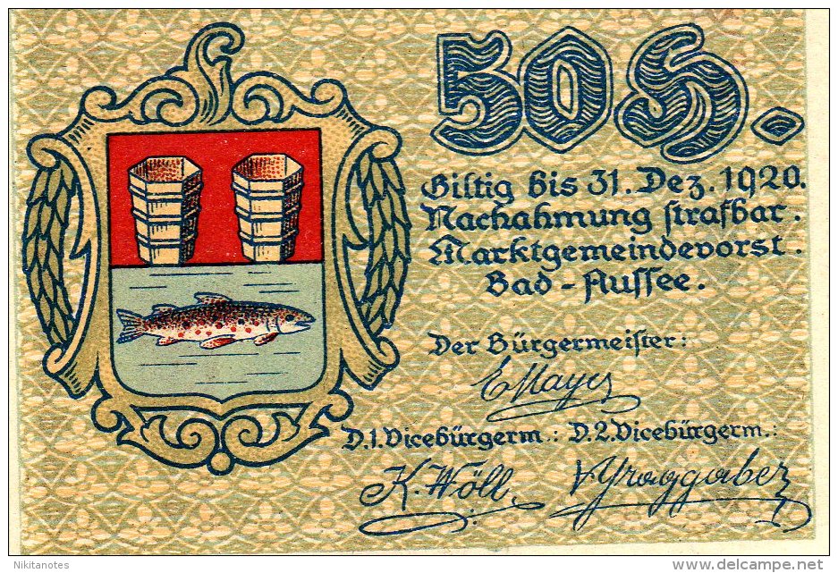 50 HELLER XF AUSTRIA 1920 - Oesterreich