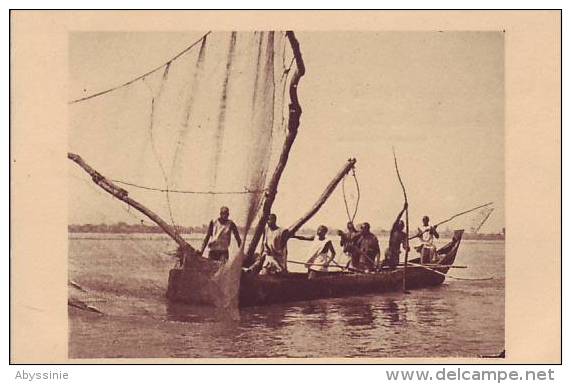 TCHAD - Barque De Pêche Sur Le CHARI - Phot. René Moreau - Nr 55 Bègue à Paris - D10 - Tchad