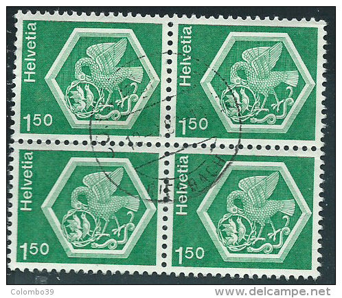 Svizzera 1974 Usato - Mi.1037  Yv.970  Bloc 4x - Usati