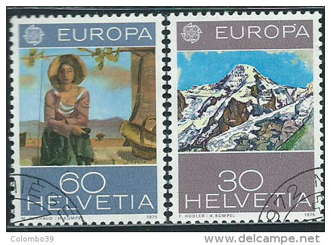 Svizzera 1975 Usato - Mi.1050;1052  Yv.980;982 - Usati