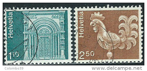 Svizzera 1975 Usato - Mi.1057;1068  Yv.991;993 - Usati