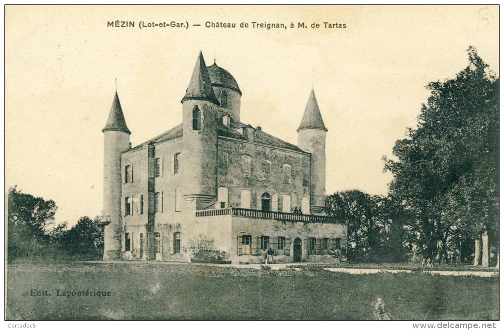 Mézin  Château De Treignan à M. De Tartas Cpa - Autres & Non Classés