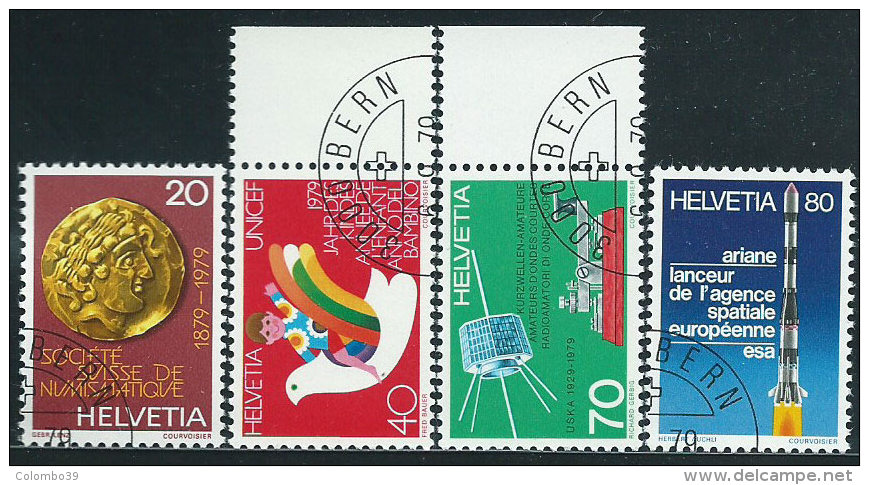 Svizzera 1979 Usato - Mi.1161/4  Yv.1092/5  Annullo1°Giorno - Usati