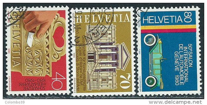 Svizzera 1980 Usato - Mi.1171/3  Yv.1101/3 - Gebraucht