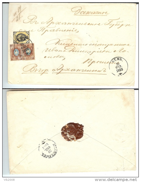 Russia 1883. Murmansk - Arkhangelsk - Briefe U. Dokumente