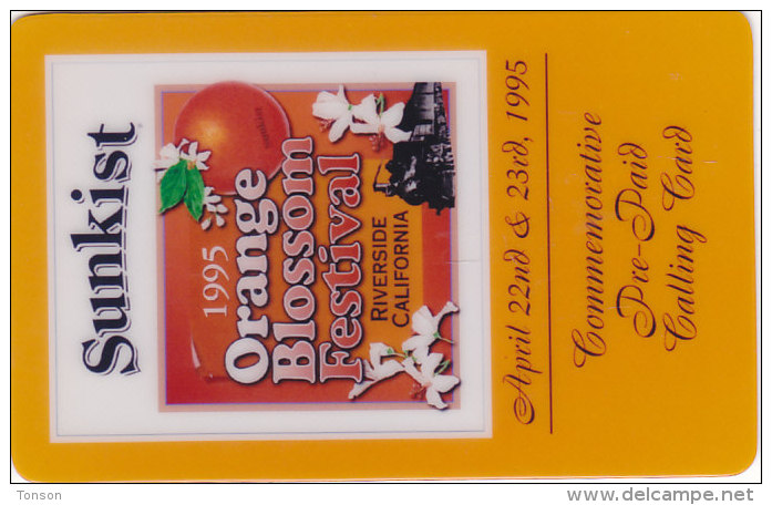 United States, SKU-22962, IDC Communications, Sunkist Orange Blossom Festival, 2 Scans. - Autres & Non Classés