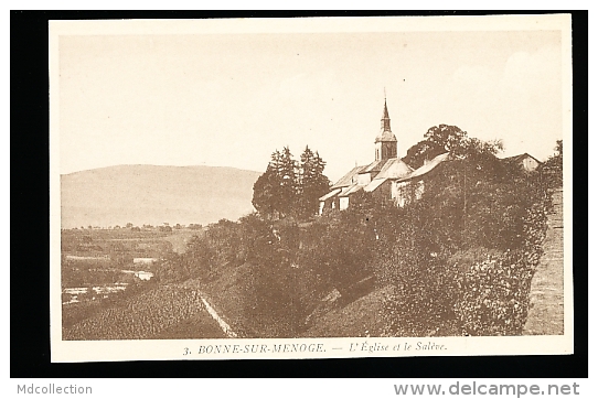 74 BONNE SUR MENOGE / L'Eglise Et Le Salève / - Bonne