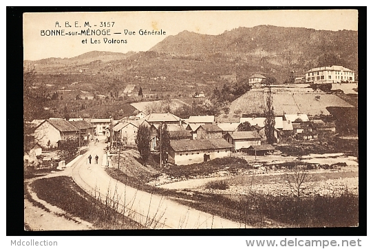 74 BONNE SUR MENOGE / Vue Générale Et Les Voirons / - Bonne