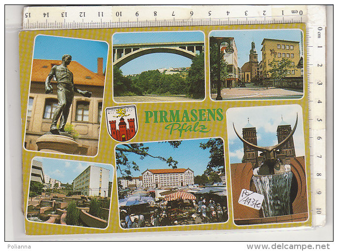 PO1437C# GERMANIA - GERMANY - PIRMASENS PFALZ - FONTANE - PONTI   VG 1989 - Pirmasens