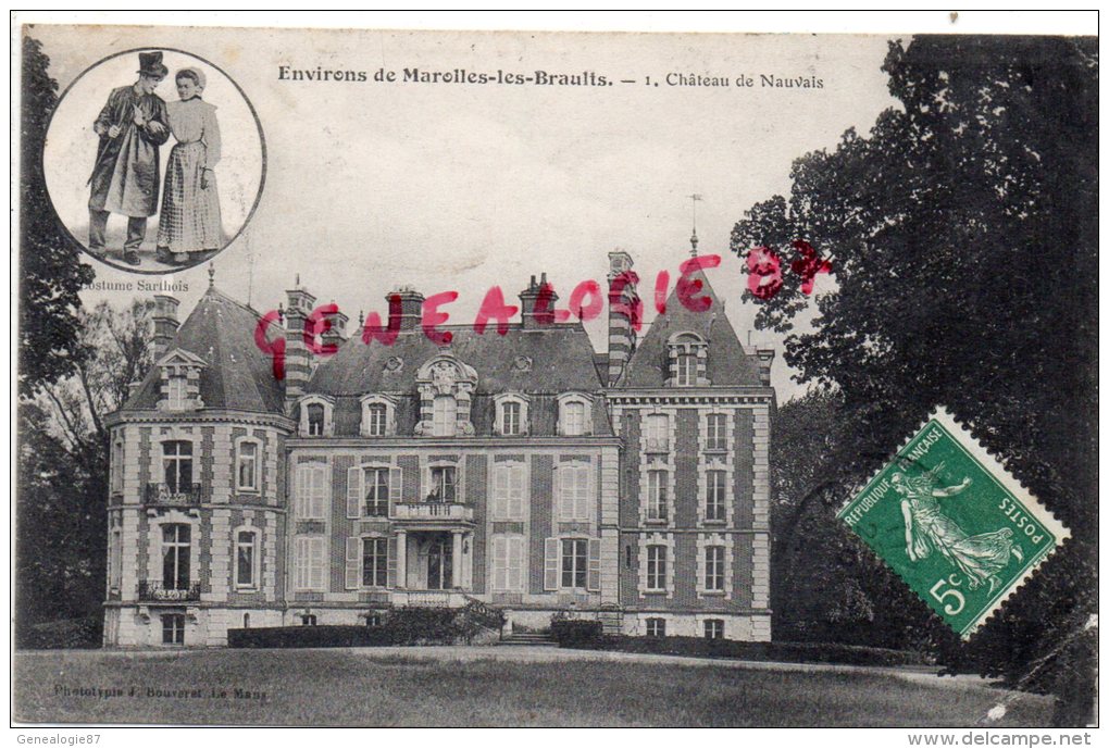 72 - MAROLLES LES BRAULTS - CHATEAU DE NAUVAY  - NAUVAIS - Marolles-les-Braults