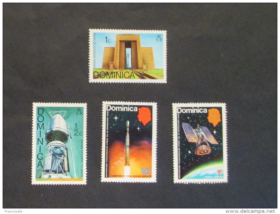 Dominica 1973 Metereology Satelites And 1976 Space MNH - Dominica (1978-...)