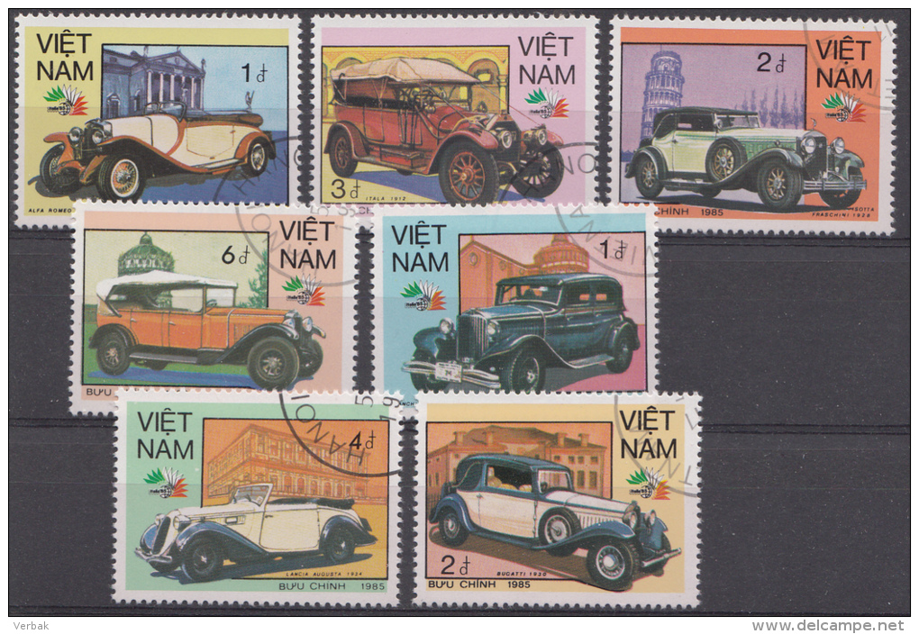 VIETNAM MI.NR.1618-1624 OLDTIMERS  USED / GEBRUIKT / OBLITERE 1985 - Vietnam