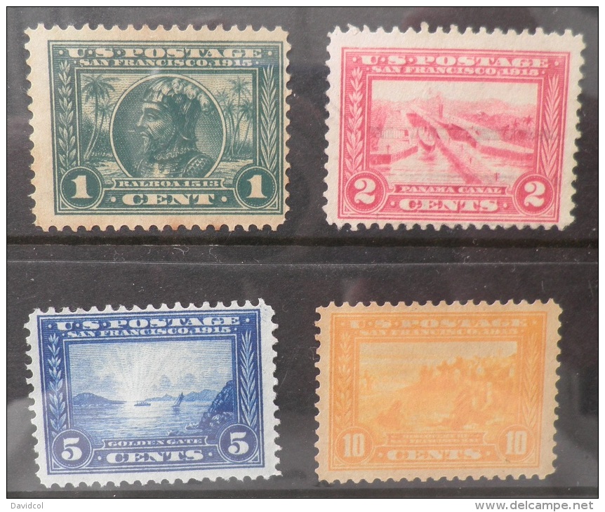 N711 .-. 1913. SC: # 397-400. MNG. PANAMA-PACIFIC EXPOSITION ISSUE. CV$ 224.00 / &euro; 168.00 - Unused Stamps