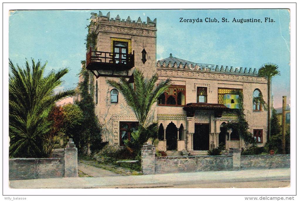 "Zorayda Club, St. Augustine, Fla" Color - St Augustine