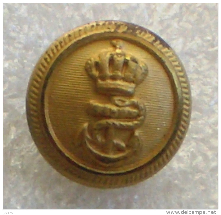 YUGOSLAVIA KINGDOM ROYAL NAVY Button By Radonić, Dubrovnik * Marine Bouton Marina Yougoslavie Jugoslawien Jugoslavia - Boten