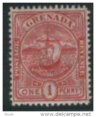 GRENADA 1906 1d Badge SG 78 HM ER32 - Grenade (...-1974)