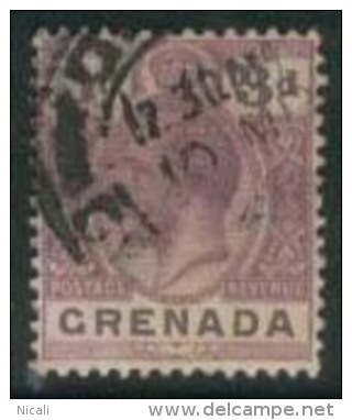 GRENADA 1921 6d Dull Purple KGV SG 125 FU ER56 - Grenada (...-1974)