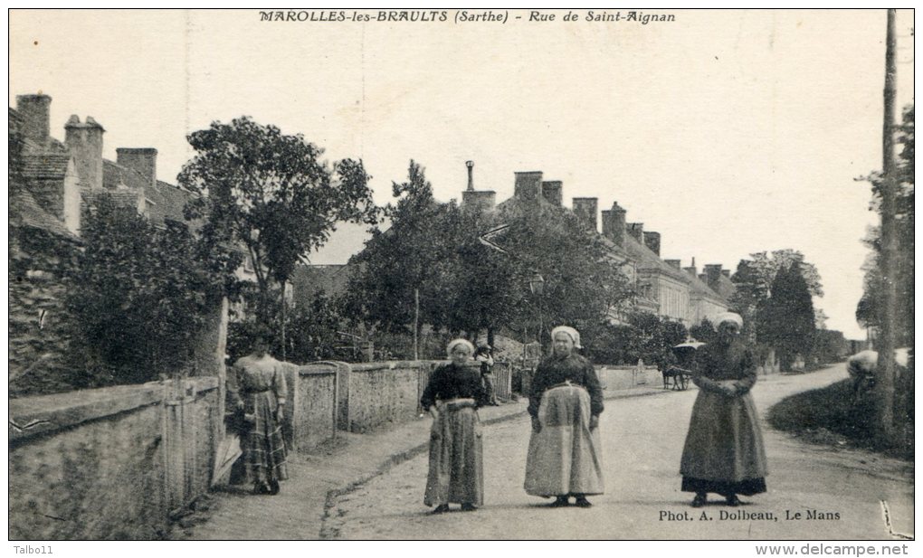 MAROLLES Les BRAULTS - Rue De Saint Agnan - Marolles