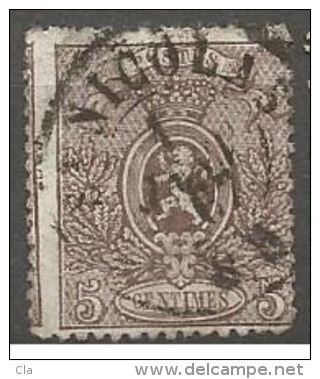 25A  Obl  St Nicolas  Min0 Pli Invisible De Face  90 - 1866-1867 Coat Of Arms