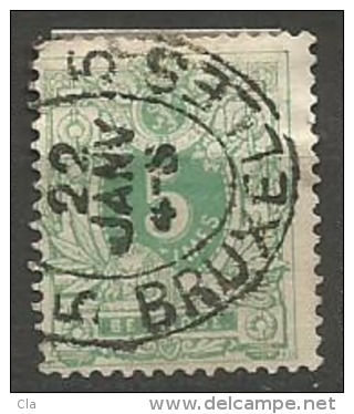 45  Obl  BXL - 1869-1888 Lion Couché