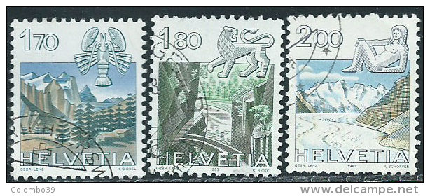 Svizzera 1983 Usato - Mi.1242/4  Yv.1171/3 - Usados