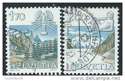 Svizzera 1983 Usato - Mi.1242;1244  Yv.1171;1173 - Usati