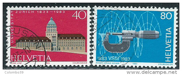 Svizzera 1983 Usato - Mi.1246;1248  Yv.1175;1177 - Usati