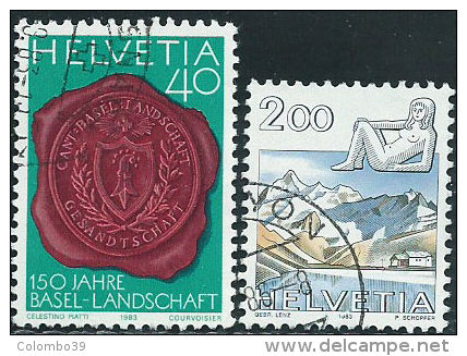 Svizzera 1983 Usato - Mi.1255;1264  Yv.1184;1193 - Usati