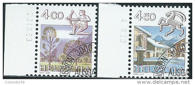 Svizzera 1984 Usato - Mi.1265/6  Yv.1194/5  Annullo1°Giorno - Usati