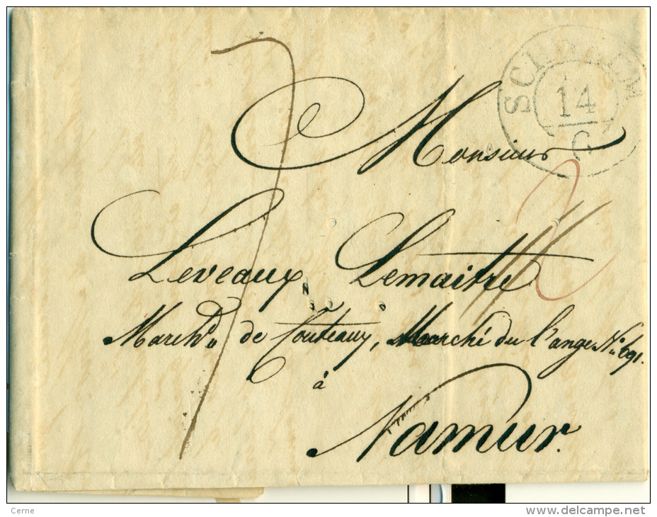Allemagne - Précurseur De Vaerde (par Cologne) Vers Namur Du 13/06/1825, Décimes, Superbe, See Scan - [Voorlopers
