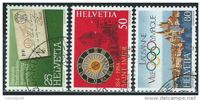 Svizzera 1984 Usato - Mi.1267/9  Yv.1196/8 - Usati