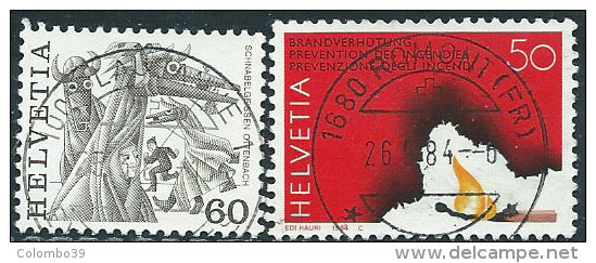 Svizzera 1984 Usato - Mi.1282/3  Yv.1211/2 - Usati