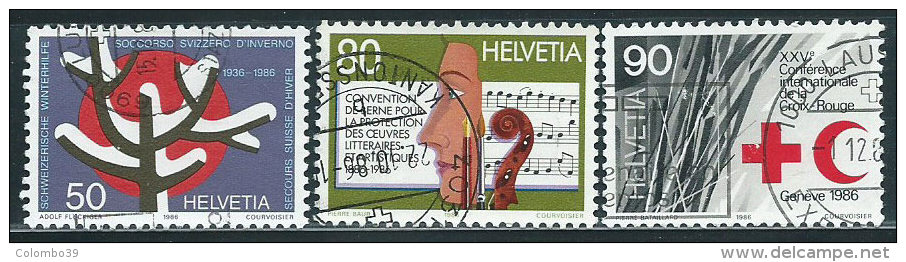 Svizzera 1986 Usato - Mi.1328/0  Yv.1257/9 - Usati