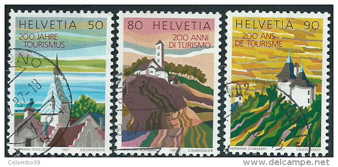 Svizzera 1987 Usato - Mi.1354/6  Yv.1280/2  3v Non Completa - Usati