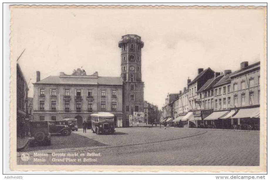 AZE15/ Menen Menin Groote Markt Belfort Autobus - Menen