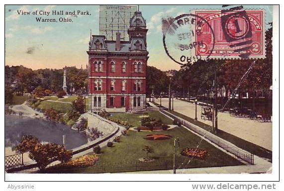 ETATS UNIS - OH - View Of City Hall And Park - WARREN - D10 - Other & Unclassified