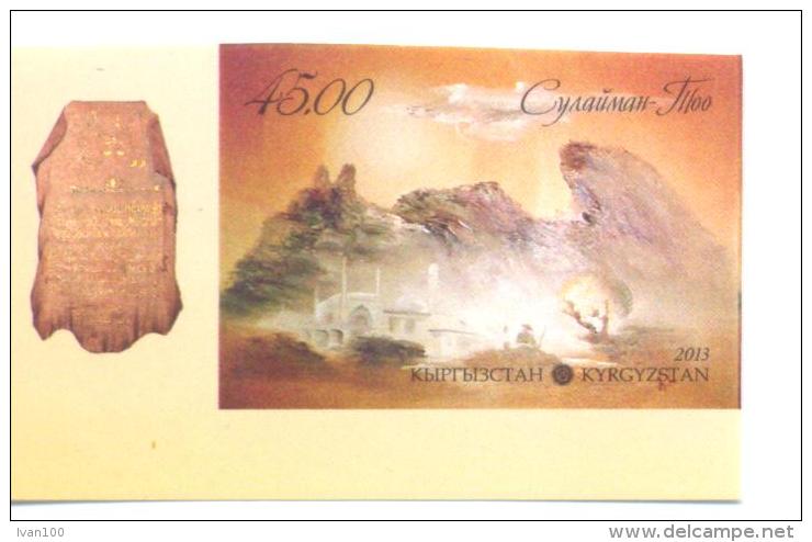 2013.  Kyrgyzstan, "Sulaiman-Too" Mountain, UNESCO Heritage, 1v Imperforated, Mint/**, - Kirghizistan