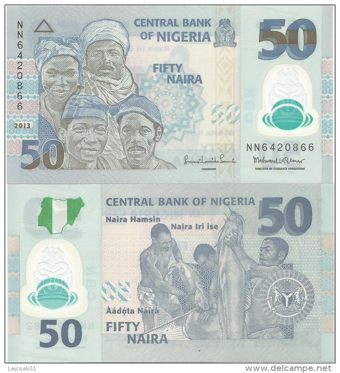 Nigeria 50 Naira 2013. UNC Polymer  NN Serie - Nigeria