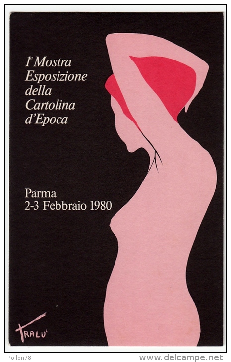 1à MOSTRA ESPOSIZIONE DELLA CARTOLINA D'EPOCA - PARMA 1980 - Vedi Retro - Formato Piccolo - Pubblicitari