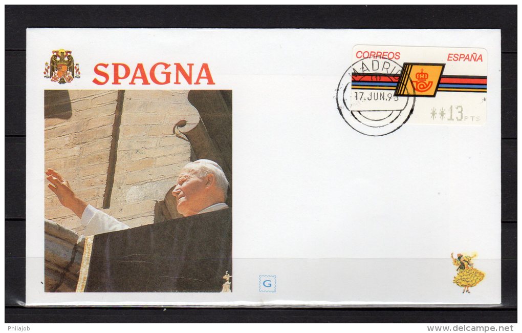 1993 : VOYAGES DU PAPE JEAN PAUL II  Pope John Paul II Papst Johannes Paul II PAPA Jonas Paulius Giovanni Paolo II - FDC