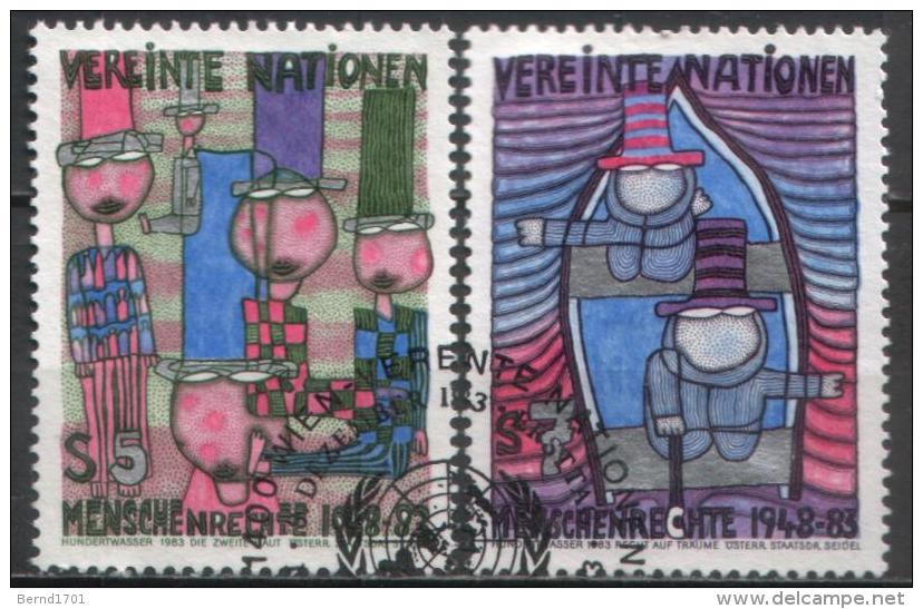 UN Wien - Mi-Nr 36/37 Gestempelt / Used (n465) - Used Stamps