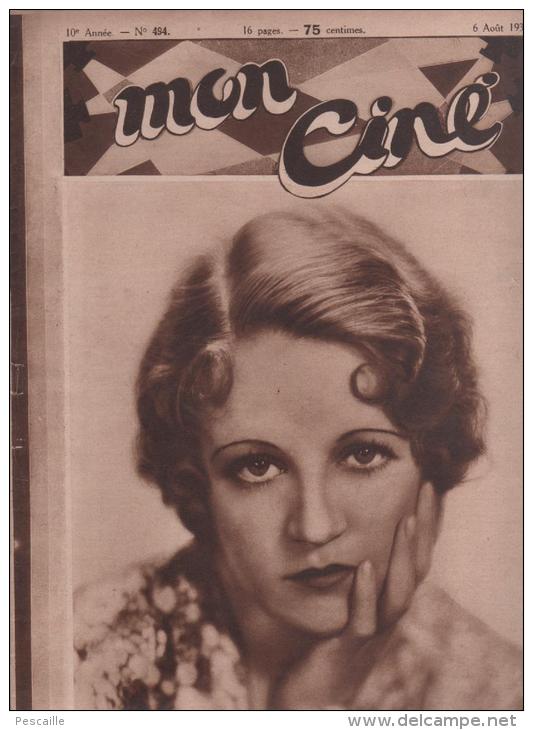 MON CINE 6 08 1931 - WYNNE GIBSON - CLARA BOW - JOINVILLE - CINEMA JAPON - FILMS ANIMAUX - L´AFFAIRE BURTON - DREYFUS - - Magazines