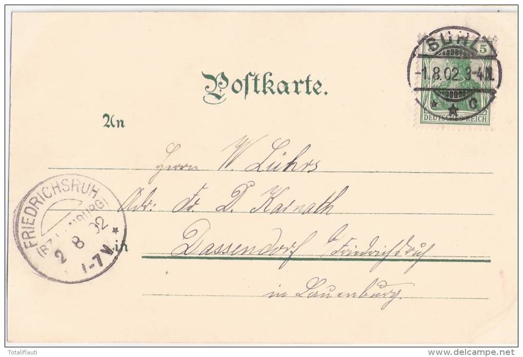SUHL In Thüringen Total Ansicht Color 1.8.1902 Gelaufen Fast TOP-Erhaltung - Suhl