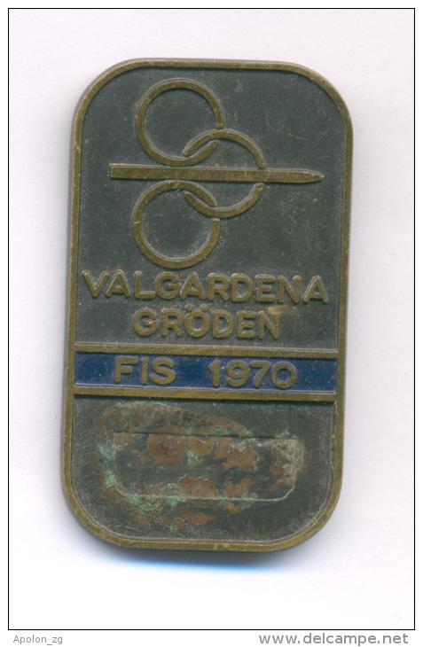 FIS Alpine World Ski Championships 1970,VAL GARDENA / Gröden, Italy, VERY RARE LARGE SIZE BADGE - Winter Sports