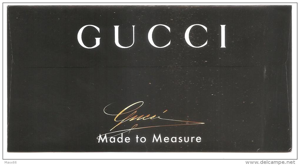 GUCCI - MADE TO MEASURE - CARTOLINA PROFUMATA PIEGHEVOLE  - PREMIERE CARD - PROMOCARD PARFUM - Profumeria Moderna (a Partire Dal 1961)