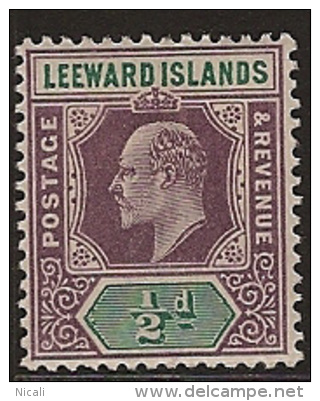 LEEWARD IS 1902 1/2d KE VI SG 20 HM NQ331 - Leeward  Islands