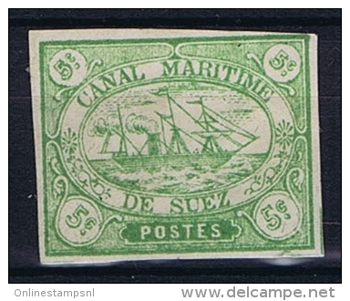 Egypt: Suez Canal Company. 1868 Nr 2  Not Used  (*) Possible Forgery - 1866-1914 Ägypten Khediva