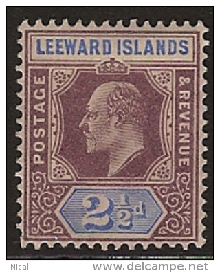 LEEWARD IS 1902 2 1/2d KE VI SG 23 HM NQ334 - Leeward  Islands