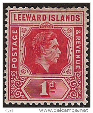 LEEWARD IS 1938 1d KG VI Die A SG 98 HM NQ376 - Leeward  Islands