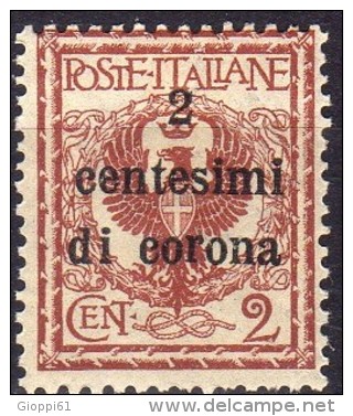 1919 Emissioni Generali - F.lli D´Italia Del 1901-18 Soprastampati In Centesimi Di Corona 2 C - Altri & Non Classificati